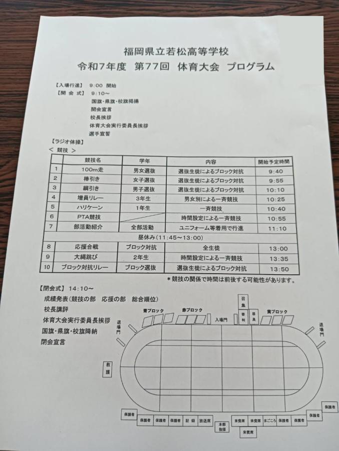 第77回 若松高校体育大会